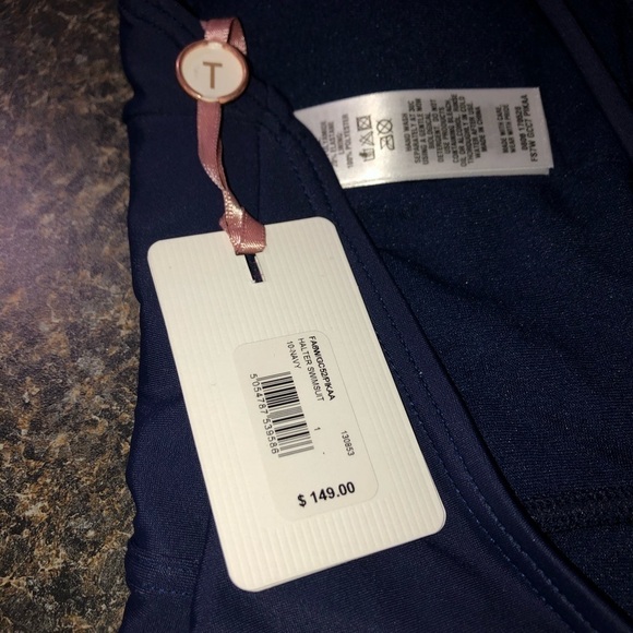 NWT Ted Baker London Pikaa Swimsuit Navy Size 1 (XS/4) - Picture 6 of 7
